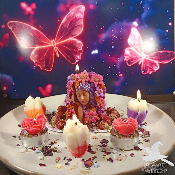 ritual setup for confidence and beauty spell focused on self-esteem and motivation