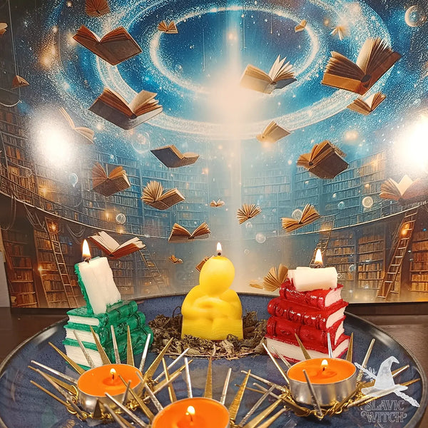 Exam success spell ritual with candles for academic achievement and certification exams
