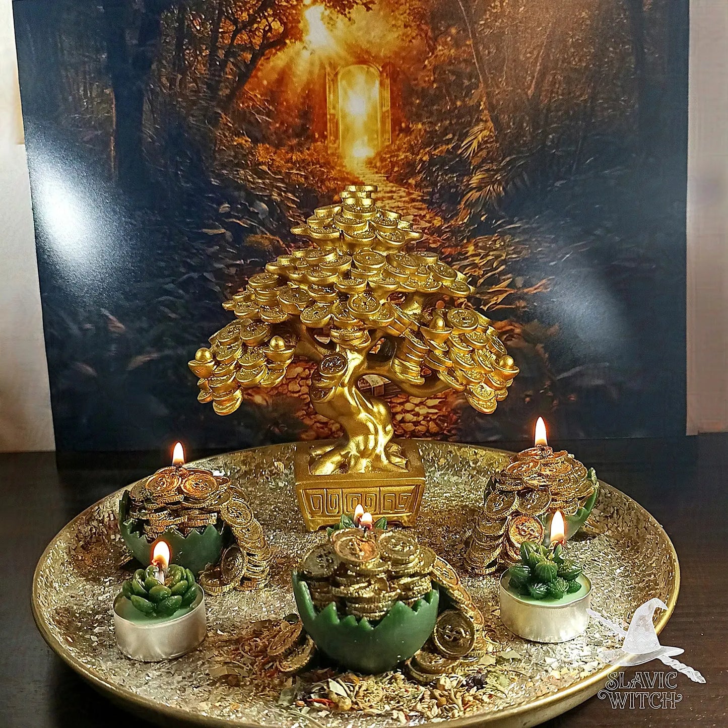 Money Tree prosperity spell ritual focused on long-term growth wealth and abundance