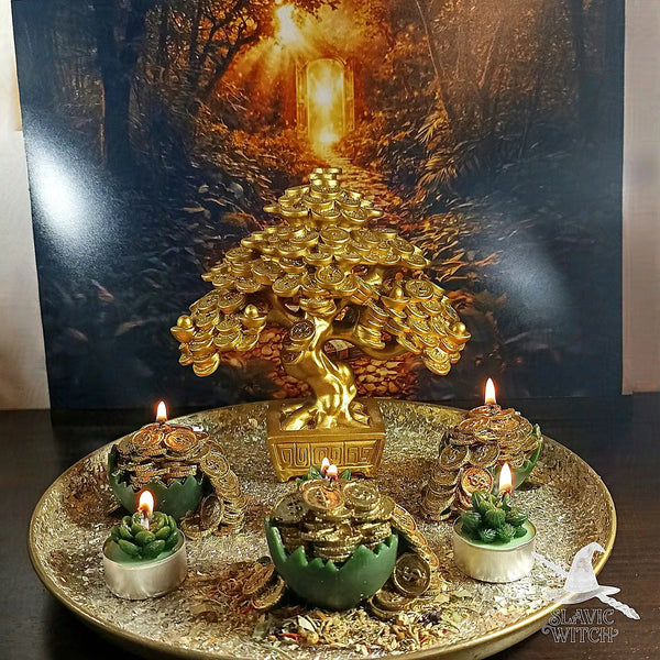 Money Tree prosperity spell ritual focused on long-term growth wealth and abundance