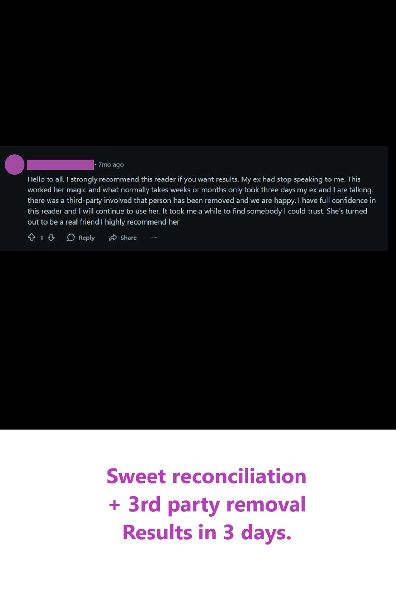 client testimonial about reconciliation and third party removal restoring communication with ex partner