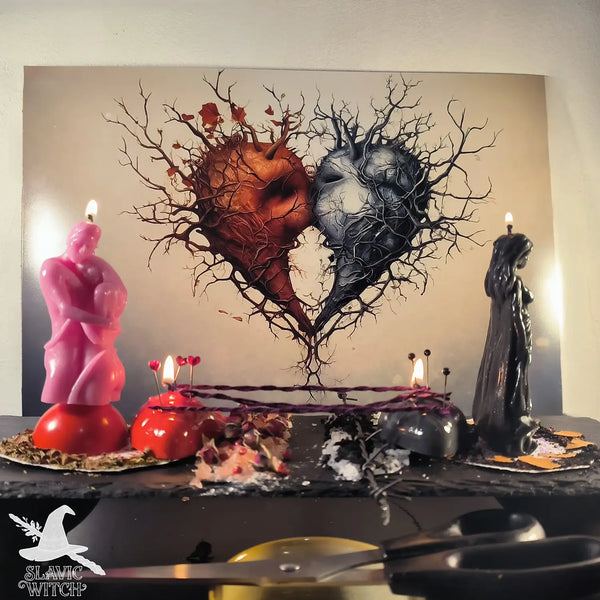 ritual setup for third party removal spell to restore relationship balance