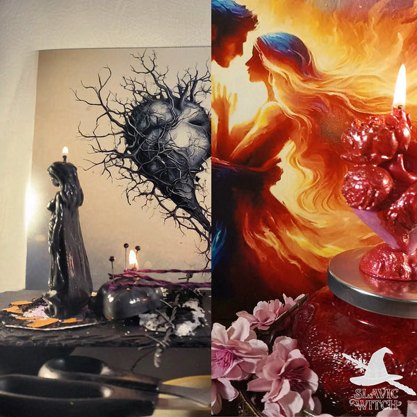 ritual setup combining third party removal and sweet jar love spell for relationship balance